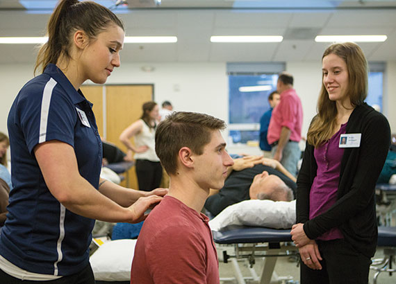 Physical Therapy session during the Health and Wellness Week