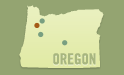 Locations in Oregon and Idaho