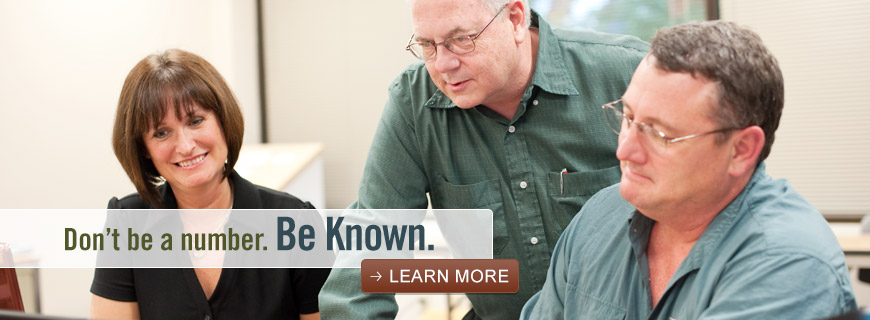 Don’t be a number. Be known.