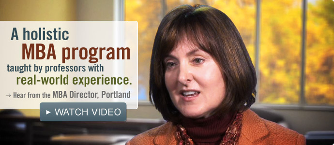 A holistic MBA program taught by professors with real-world experience. - Watch Video