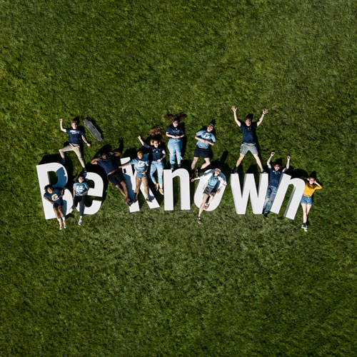 Student lay in the grass