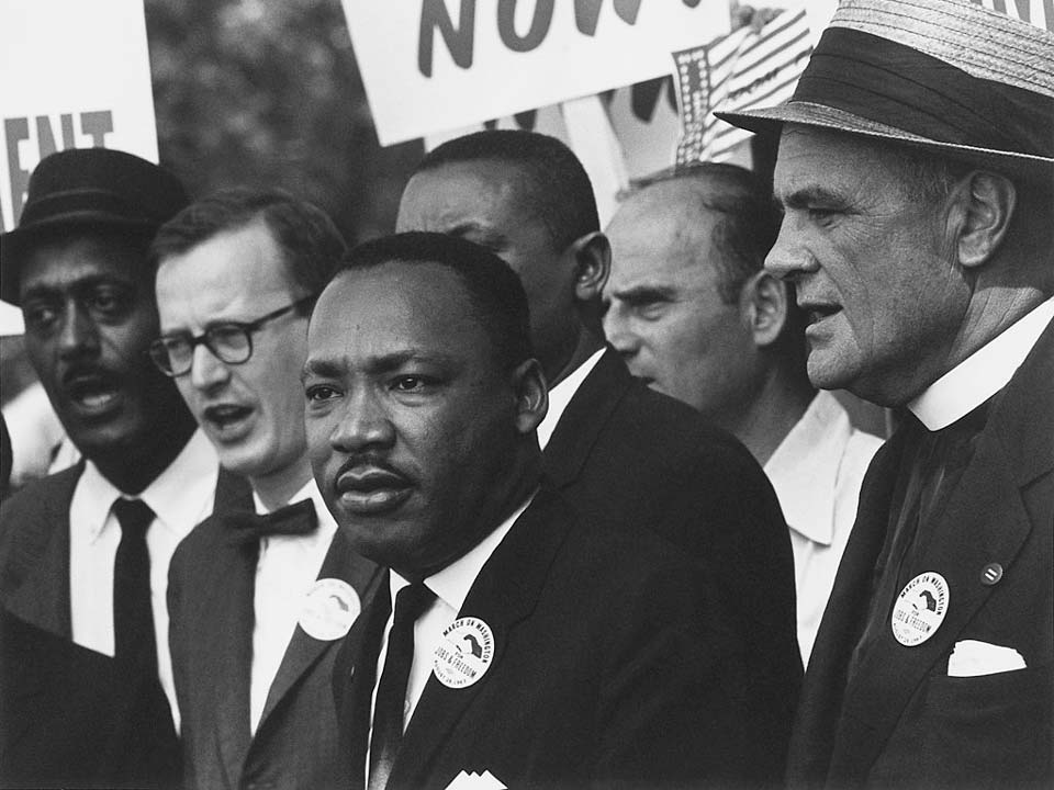 Martin Luther King Jr at a protest