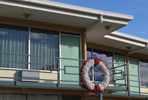 Balcony of Lorraine Motel room