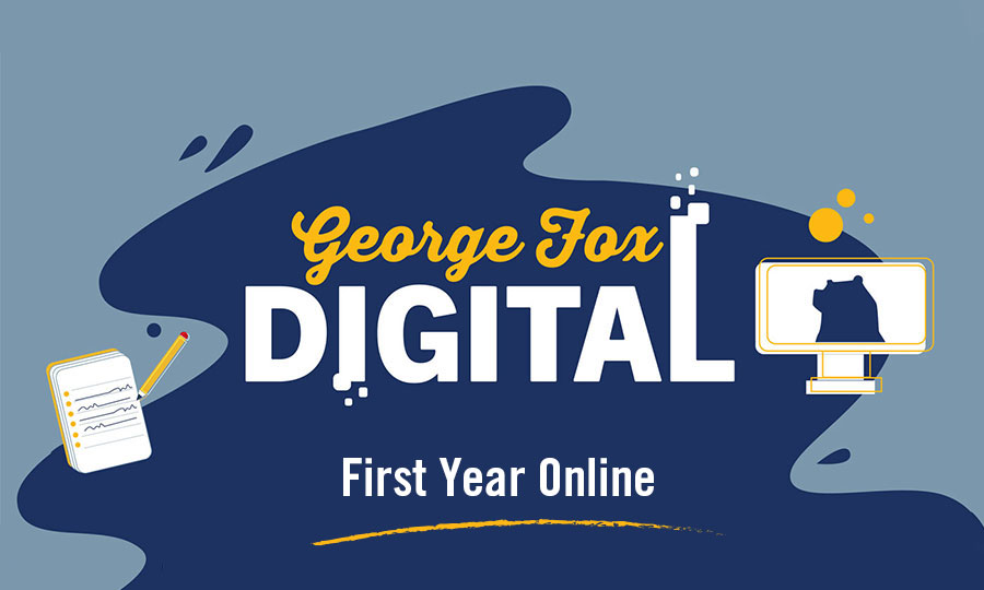 A student on George Fox Digital program