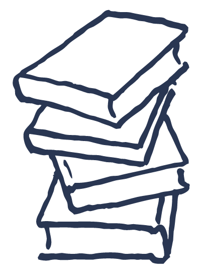 Doodle of a stack of books