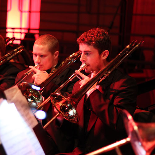 Students in a concert