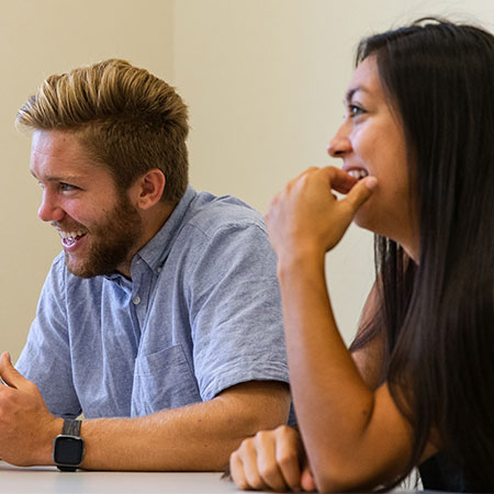 Students in Professor David Martinez's classroom