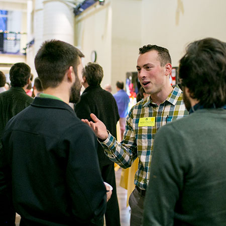 Business professionals networking