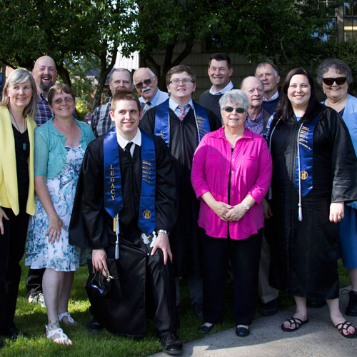 3 legacy grads and their families