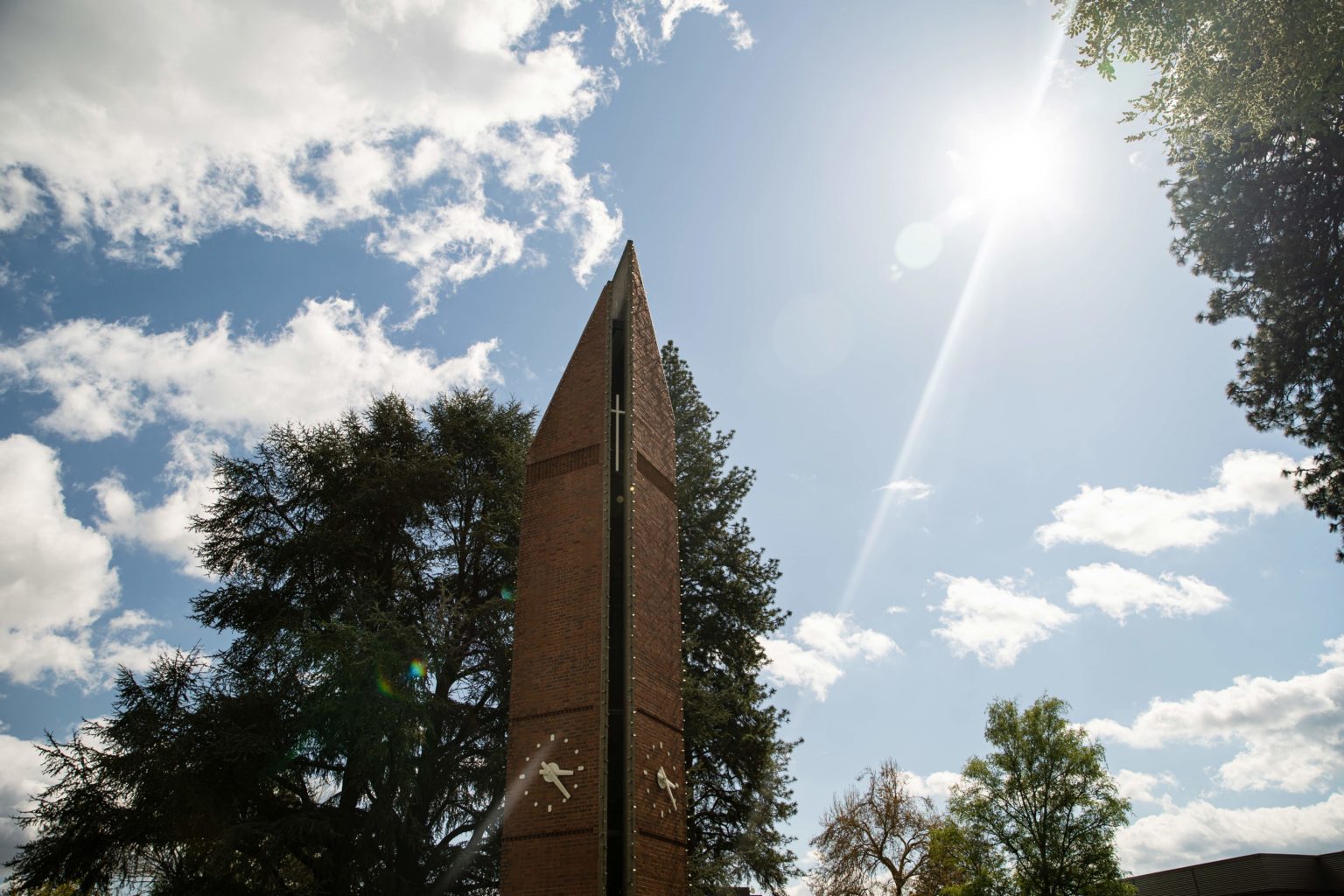 clock tower sunny day