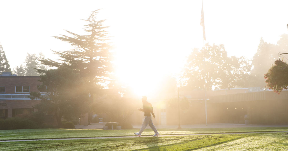 Quad with sunlight 