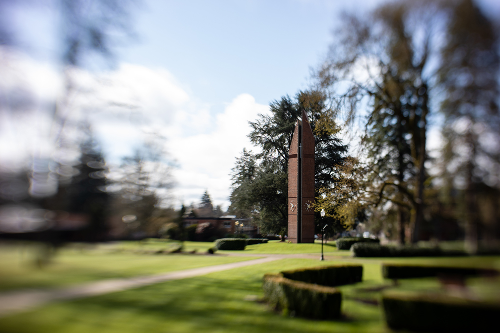 Distorted photo of the Clocktower