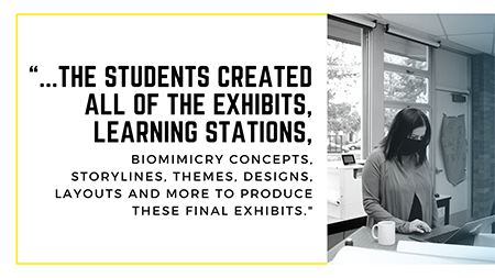 Professor Lippard stands at the front of the classroom