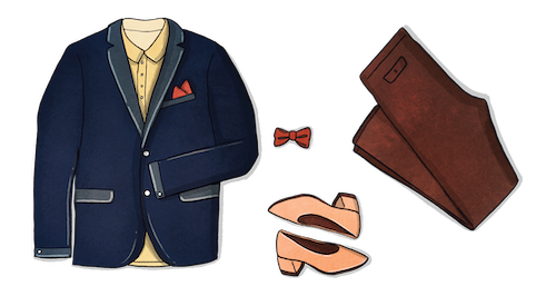 Illustration of professional clothes