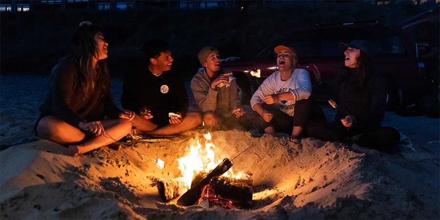 Bonfire on the beach