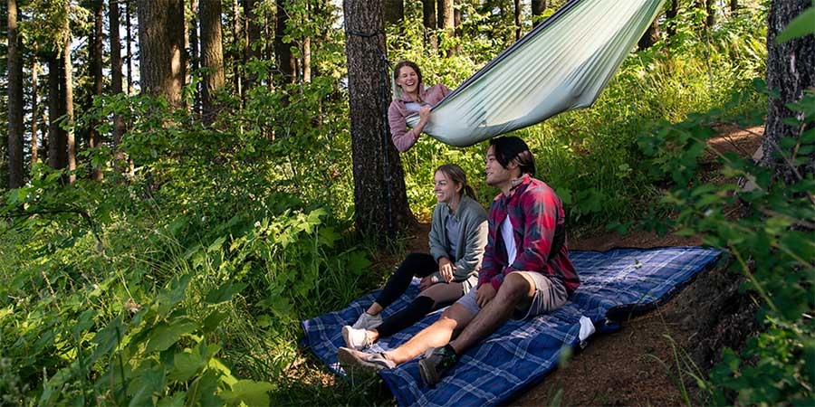 Students Hammocking