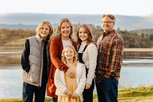 Amy Boehm and her family