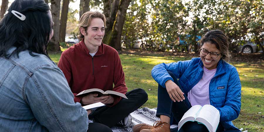 Students Chatting in the Quad