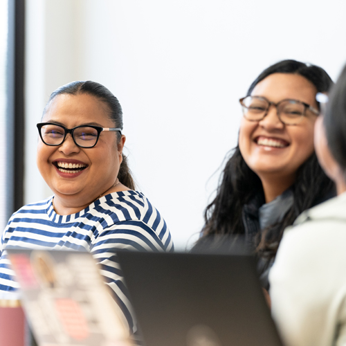 Women laughing