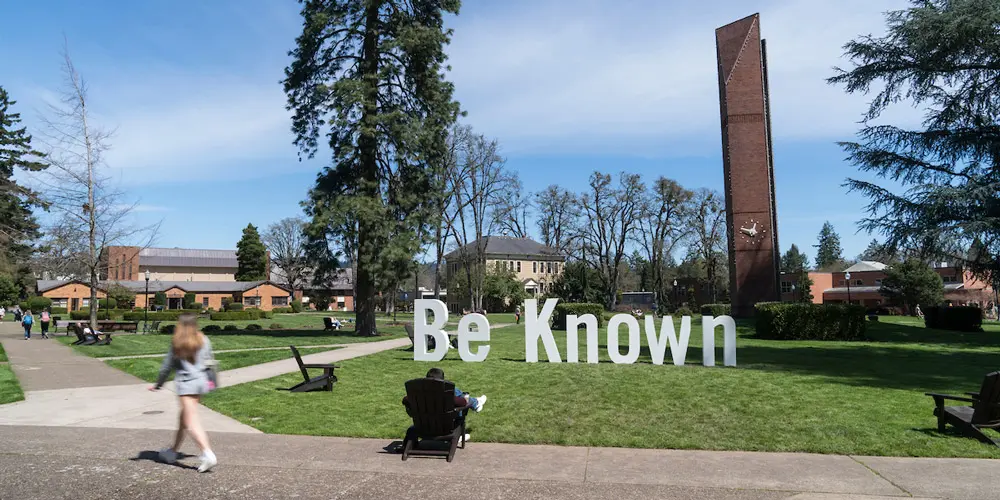 Be Known letter on the Quad