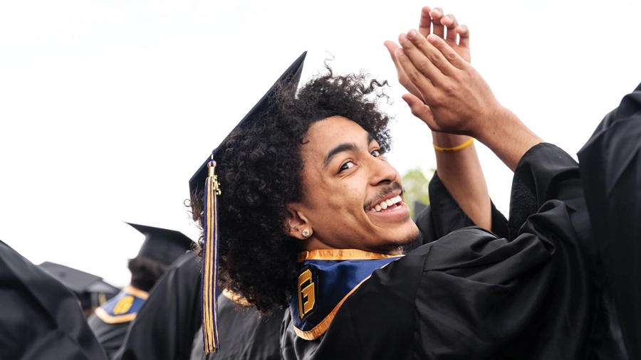 undergraduate student graduating