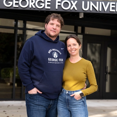 Dave Wilcox with his wife