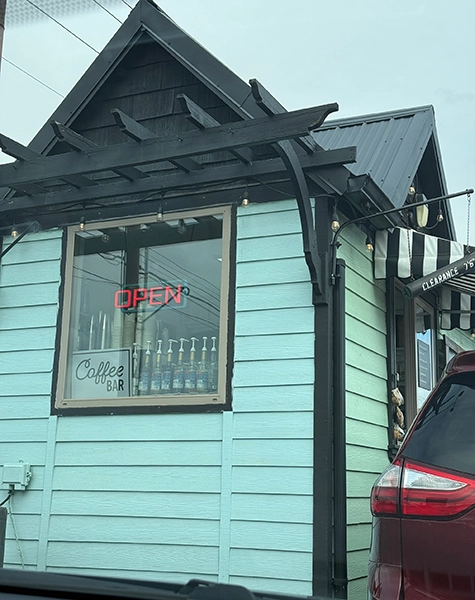 Drive-thru entrance of Sip city coffee shop