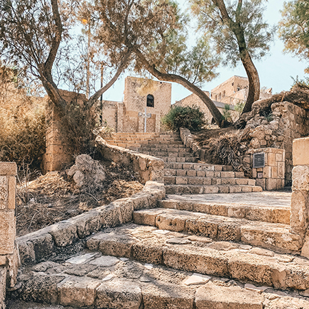 Stone steps, Old Jaffa, Israel