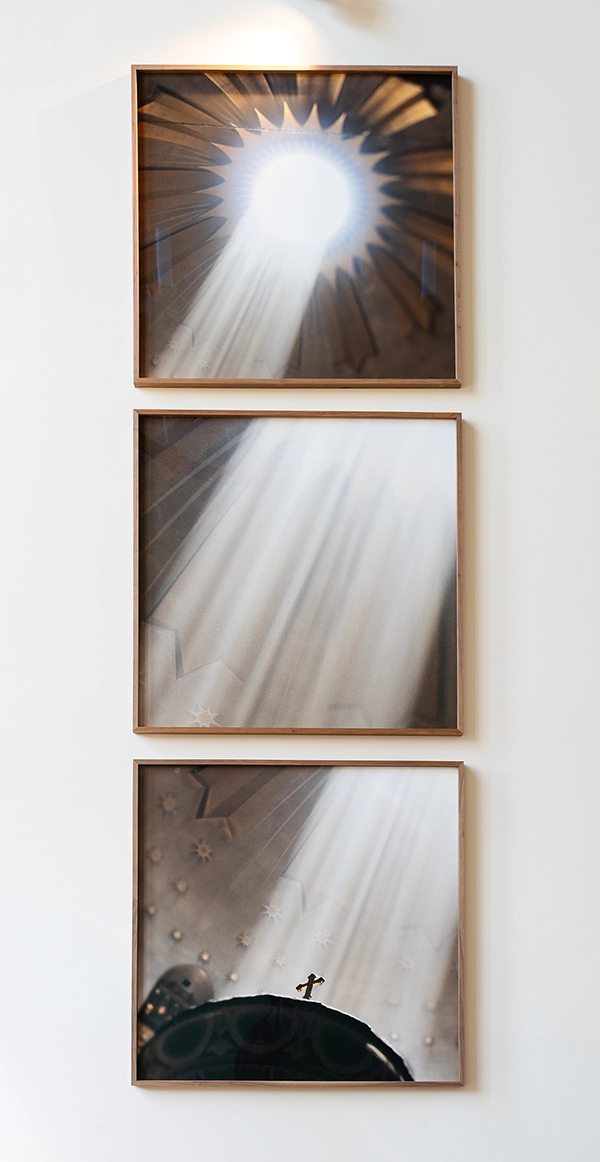 Lumen, a striking triptych by Scottish photographer Kieran Dodds.