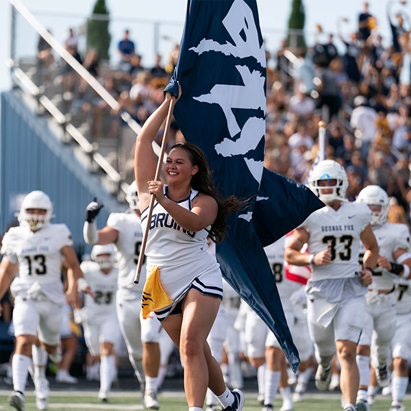 George Fox football kickoff