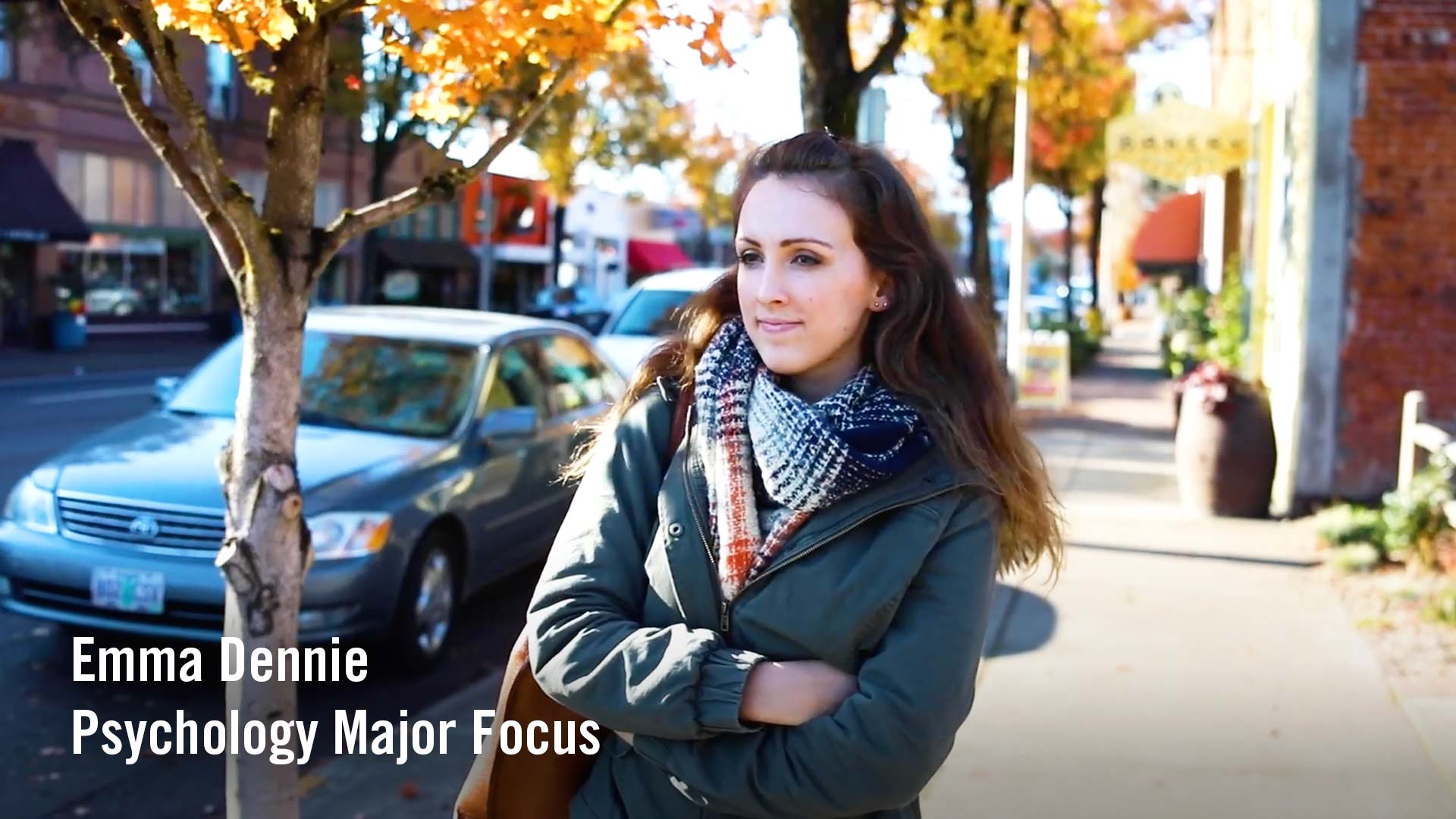 Watch video: Psychology Major Focus: Emma Dennie