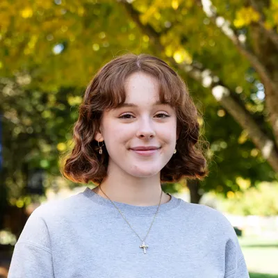 Isobel Espinor smiles for a photo