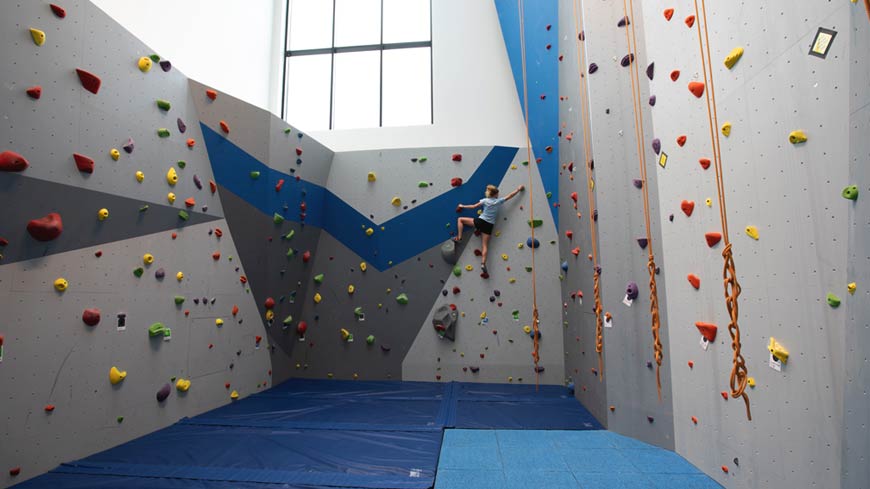 Hadlock Student Center Rock Wall