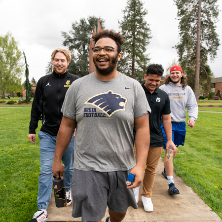 student on a tour