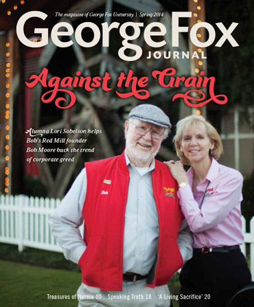 Cover of the spring 2014 issue of the George Fox Journal