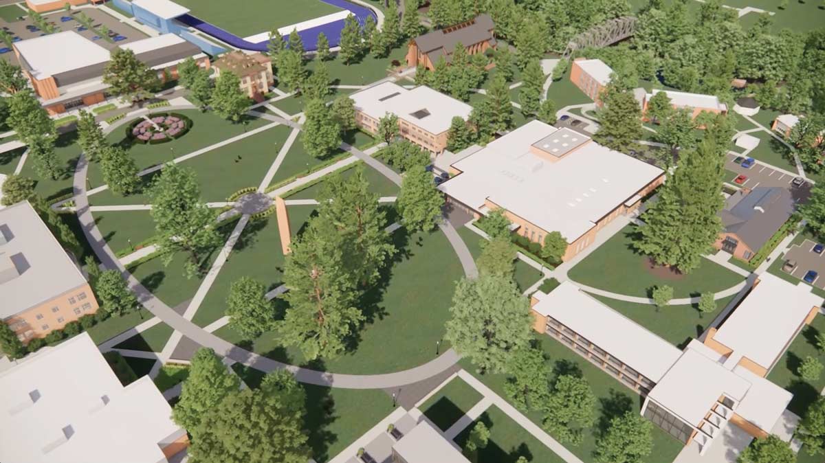 rendition of the new quad