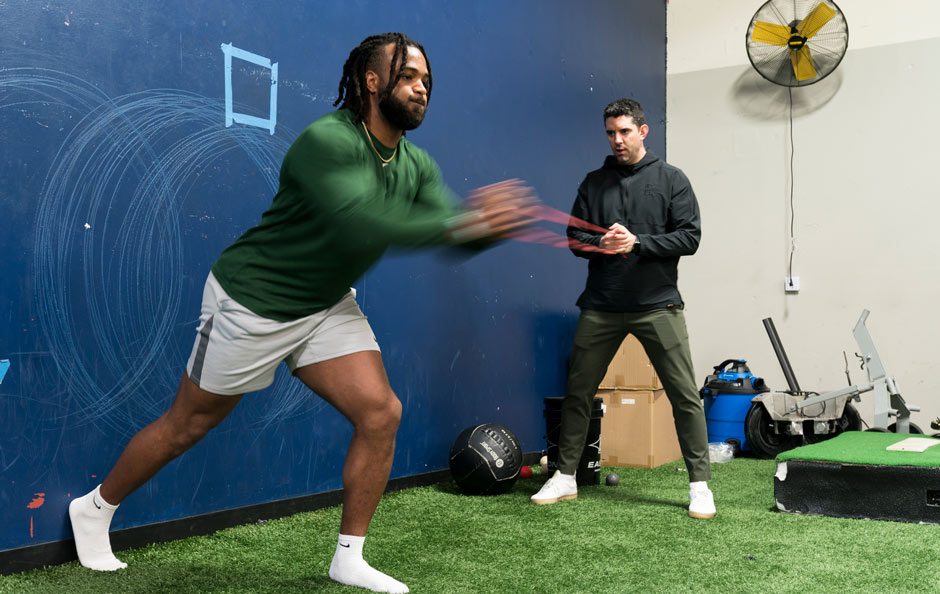 Ryan and Dominique in the gym