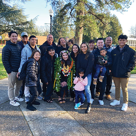 Family gathers at Kinilau's graduation