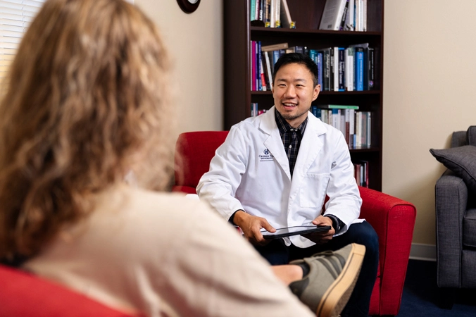 patient meets with a Psychiatric Mental Health Nurse Practitioner