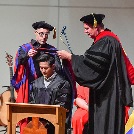 Portland seminary hooding ceremony