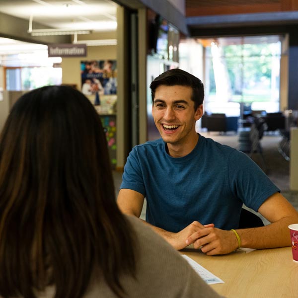 Student works with CAP coach