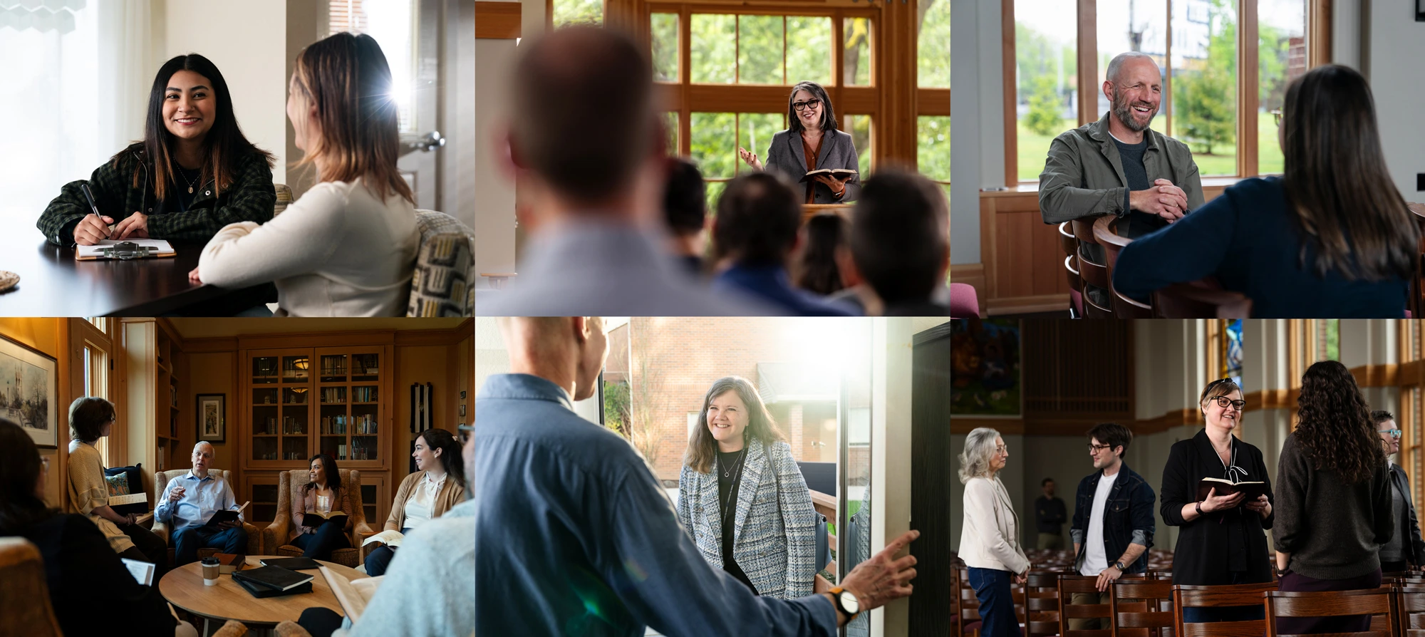 compilation of George Fox MSW and seminary images