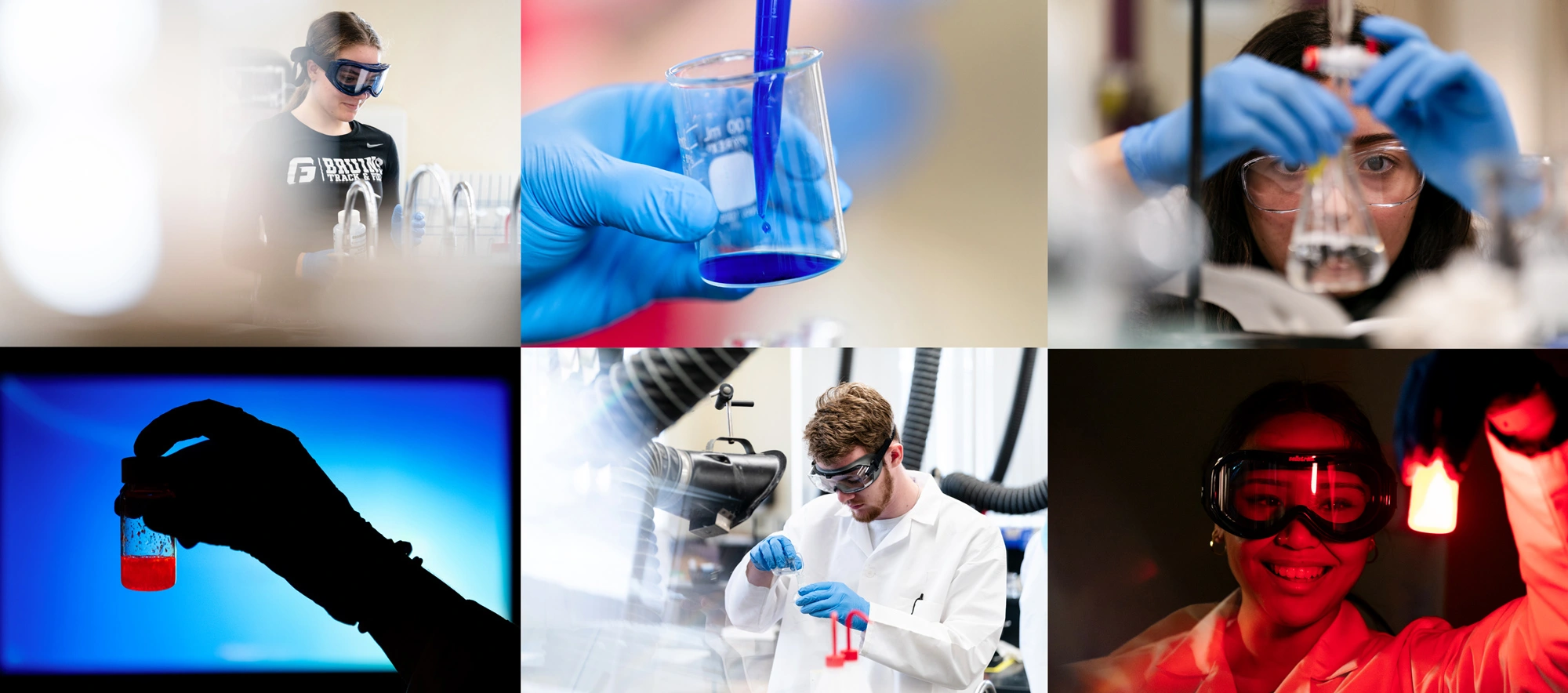 compilation of George Fox chemistry images