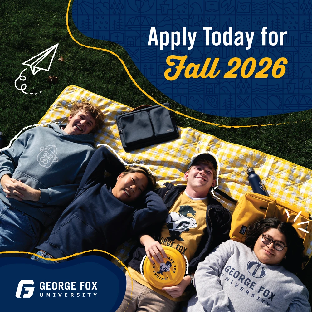 digital ad for the day undergraduate applications open at George Fox