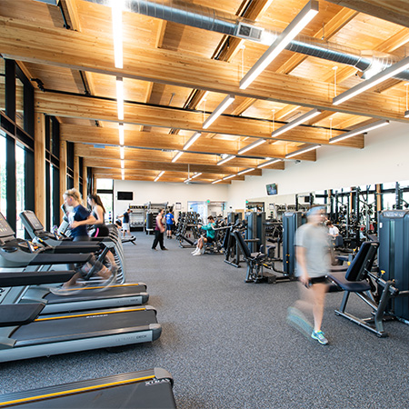 Workout room in Hadlock Student Center