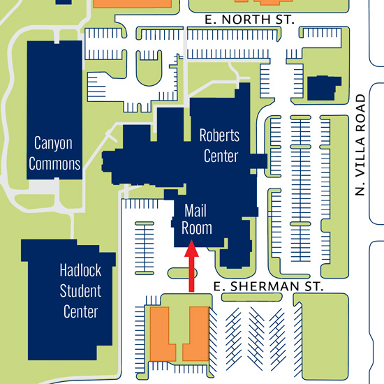 map image of mail room