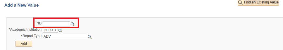 Student ID text box highlighted