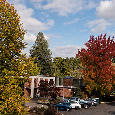 Scenic view of Pennington Hall