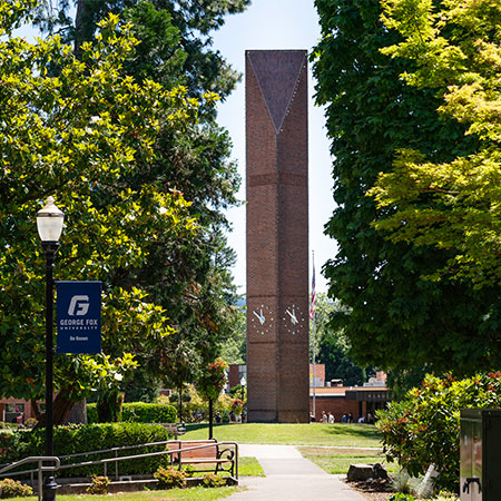 Centennial Tower on campus