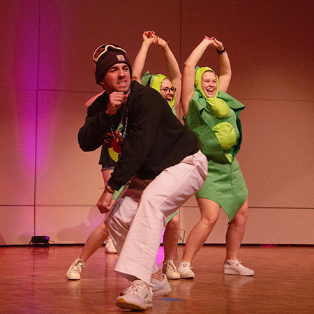 Students performance during the Lip Sync event
